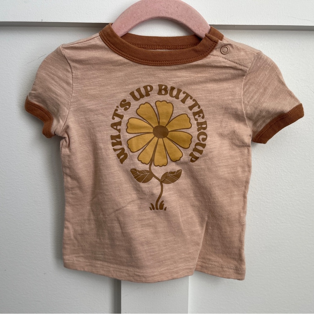 Little Co. Baby Ringer Tee What's Up Buttercup